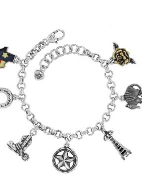Brighton Texas State Charm Bracelet